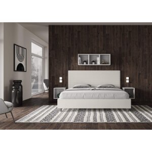Letto Matrimoniale King size rivestito in Similpelle – FOCUS