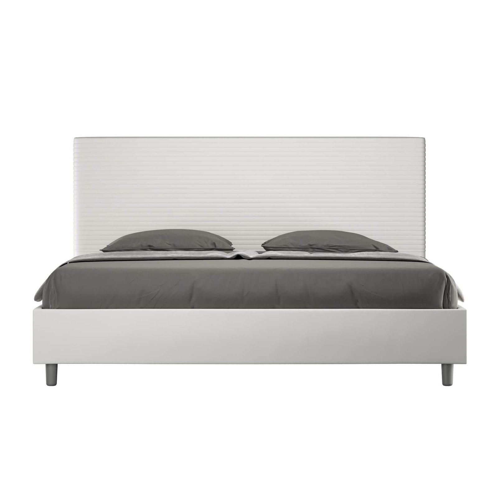 Letto Matrimoniale King size rivestito in Similpelle – FOCUS