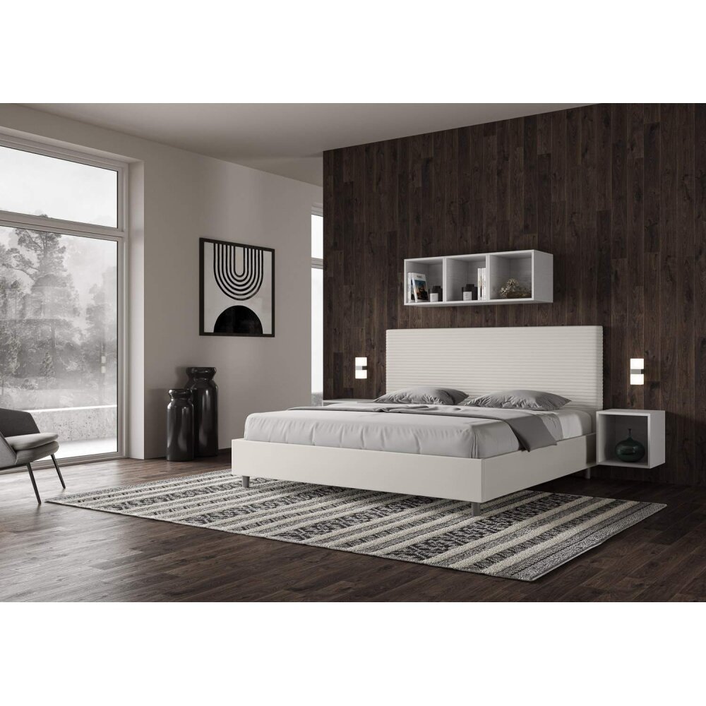 Letto Matrimoniale King size rivestito in Similpelle – FOCUS