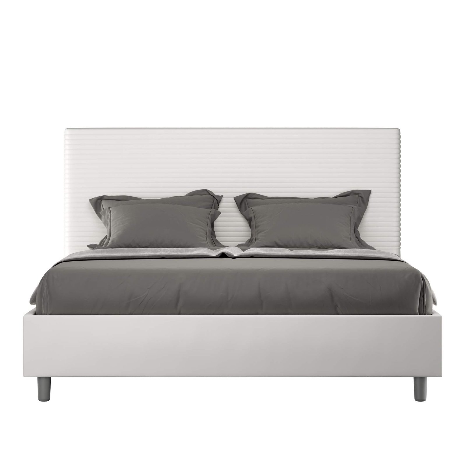 Letto Matrimoniale rivestito in Similpelle – FOCUS
