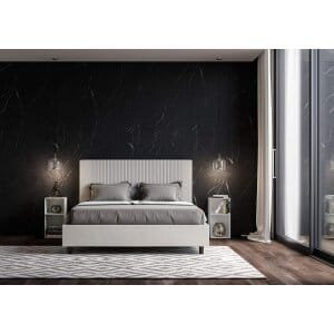 Letto Matrimoniale rivestito in Similpelle – GOYA