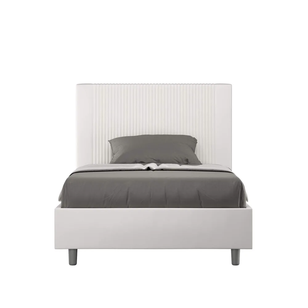Letto una piazza e mezza rivestito in Similpelle – GOYA