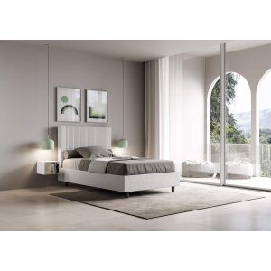 Letto una piazza e mezza rivestito in Similpelle – GOYA