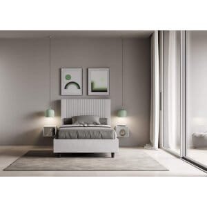 Letto una piazza e mezza rivestito in Similpelle – GOYA