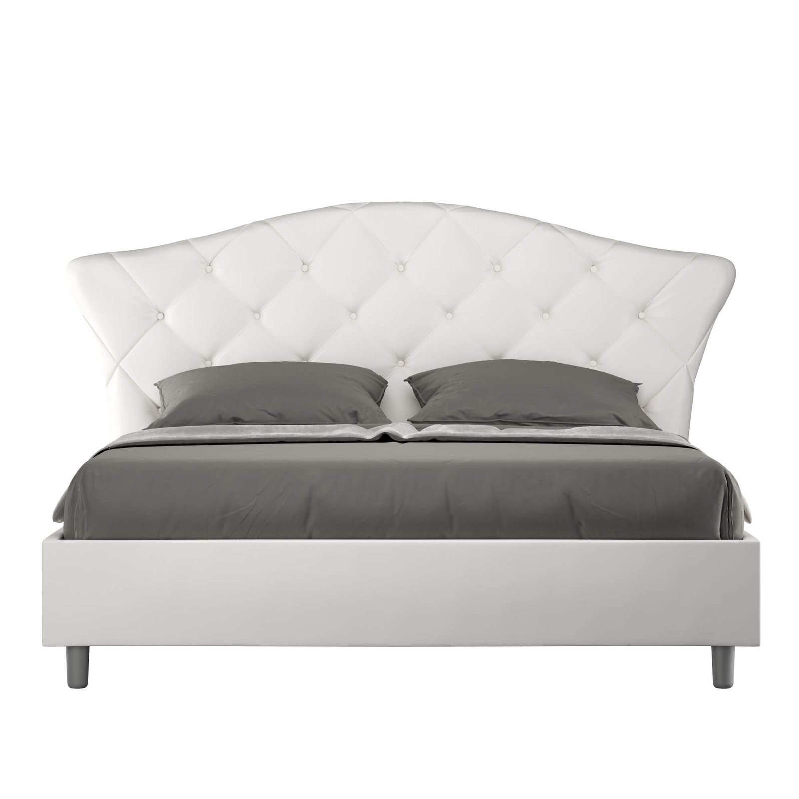 Letto Matrimoniale rivestito in Similpelle – LANGRE