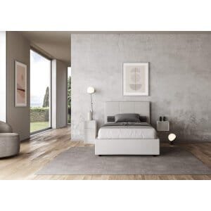 Letto una piazza e mezza rivestito in Similpelle – MIKA