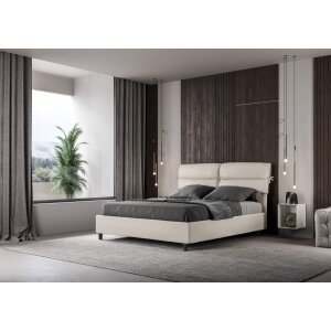 Letto Matrimoniale rivestito in Similpelle – NANDY