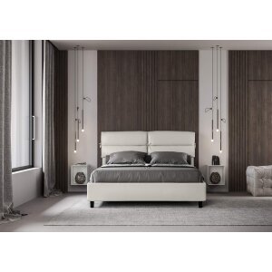 Letto Matrimoniale rivestito in Similpelle – NANDY