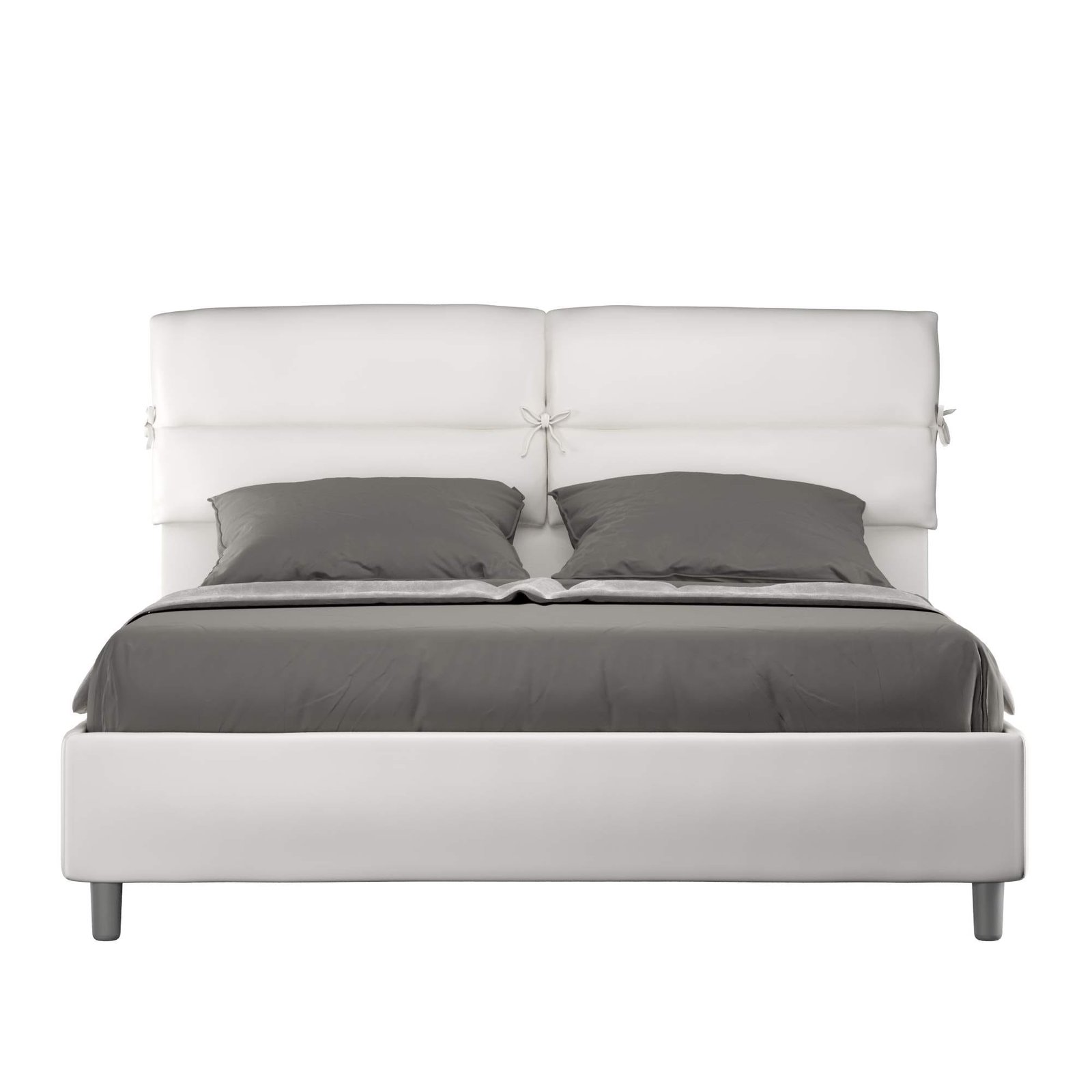 Letto Matrimoniale rivestito in Similpelle – NANDY