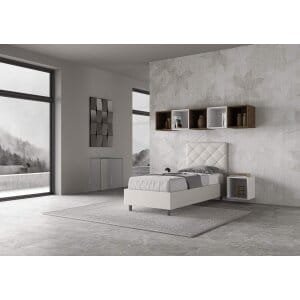 Letto Singolo rivestito in Similpelle – PRIYA