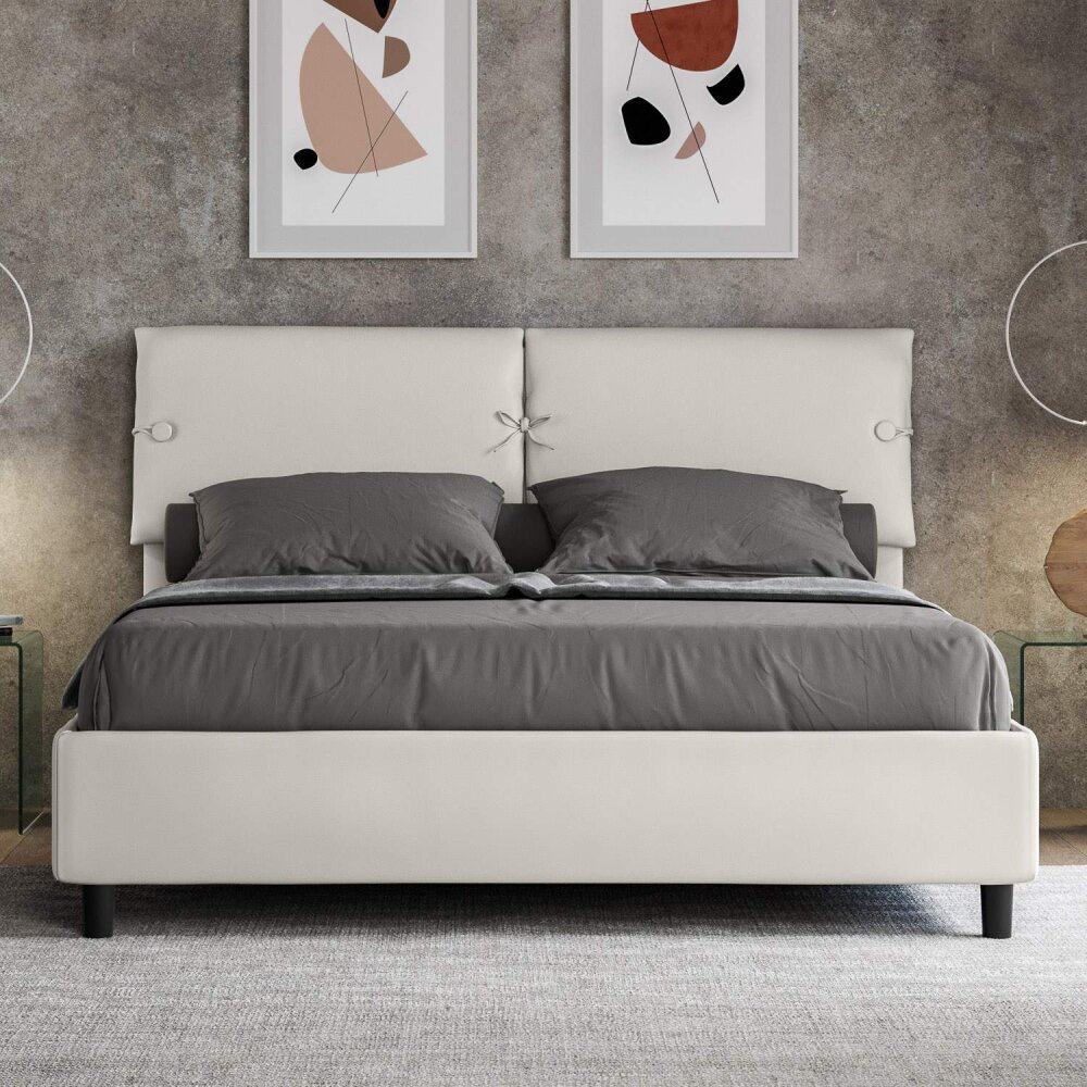 Letto Matrimoniale rivestito in Similpelle – SLEEPER