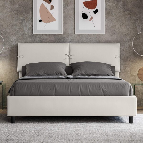 Letto Matrimoniale rivestito in Similpelle – SLEEPER