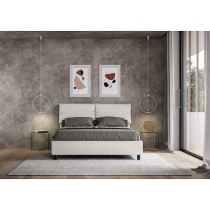 Letto Matrimoniale rivestito in Similpelle – SLEEPER