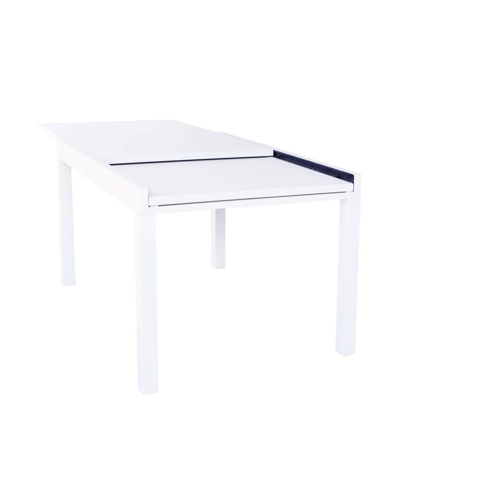 DEREK – set tavolo da giardino con sedie in alluminio cm 135/270x90x75 h
