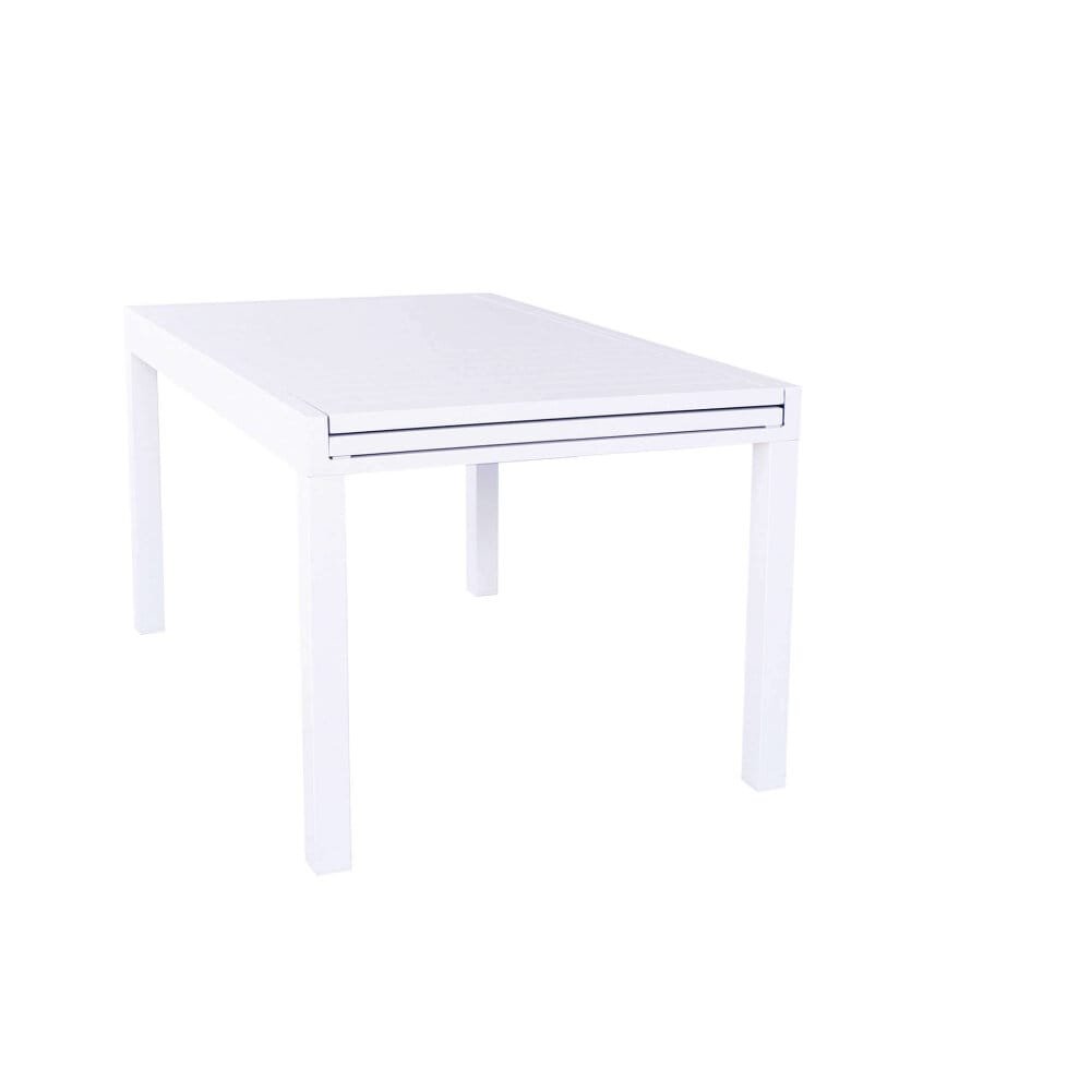DEREK – set tavolo da giardino con sedie in alluminio cm 135/270x90x75 h