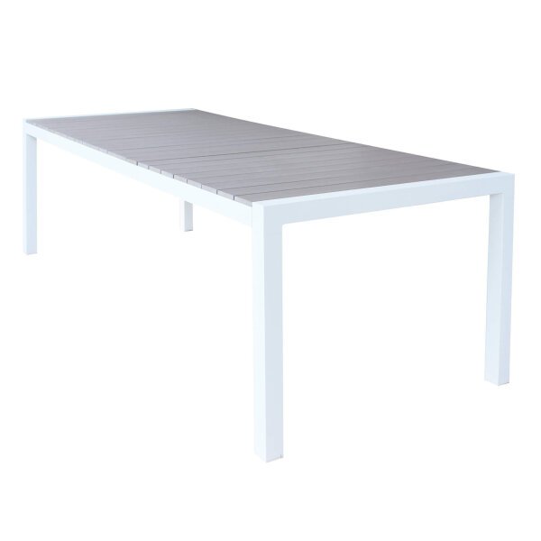 RED – set tavolo da giardino con sedie in alluminio cm 162/242x100x74 h