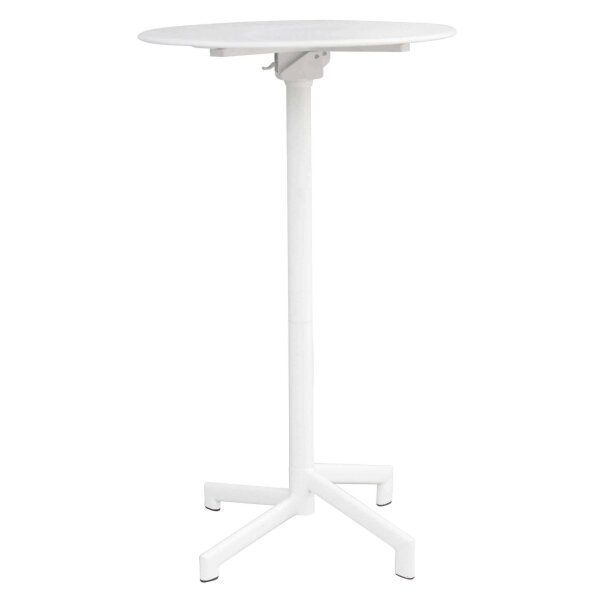 STU – set tavolo da giardino con sedie in metallo cm tondo 60×102 h