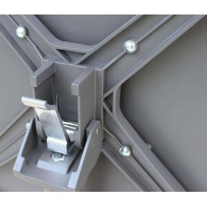 LARRY – set tavolo da giardino con sedie 70×70