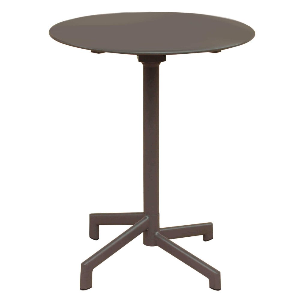 LARRY – set tavolo da giardino con sedie in metallo cm Ø 60×74 h