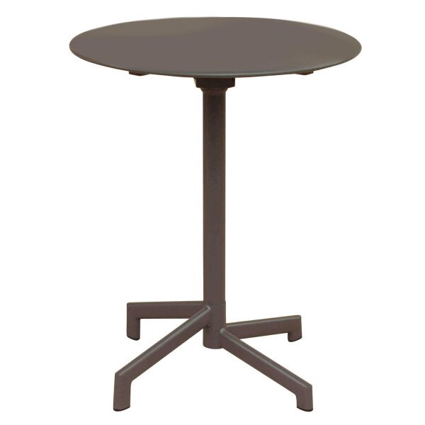 LARRY – set tavolo da giardino con sedie in metallo cm Ø 60×74 h