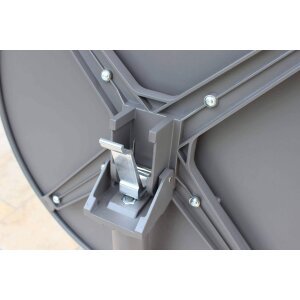 LARRY – set tavolo da giardino con sedie in metallo cm Ø 60×74 h