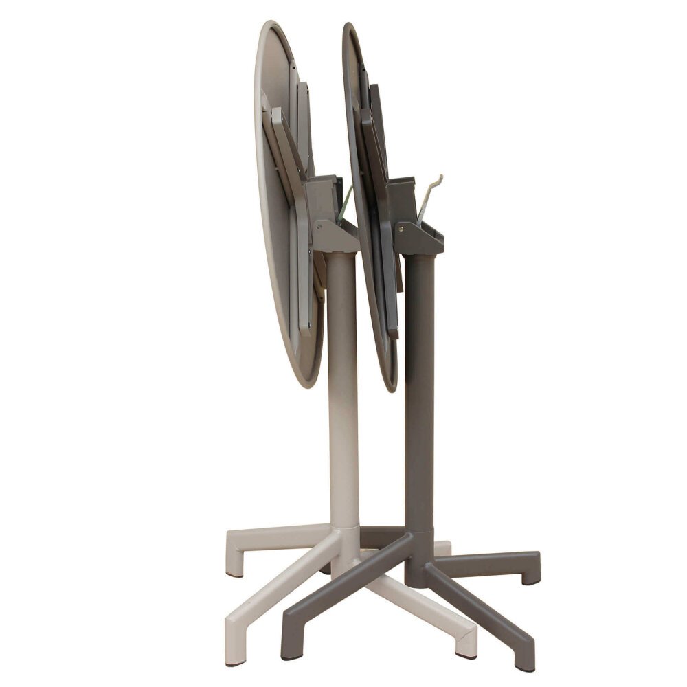 LARRY – set tavolo da giardino con sedie in metallo cm Ø 60×74 h