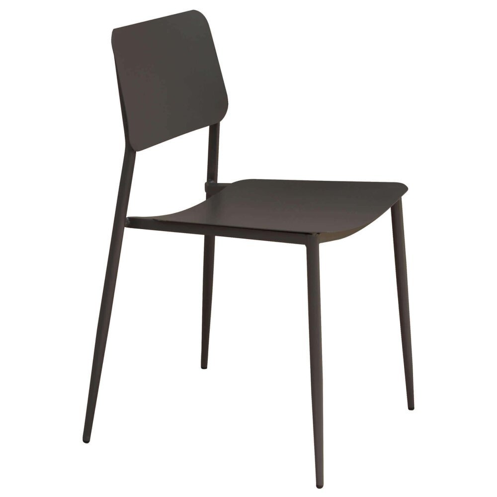 LARRY – set tavolo da giardino con sedie in metallo cm 70x70x73 h