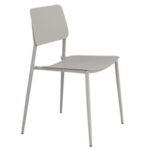 LARRY – set tavolo da giardino con sedie in metallo cm 70x70x73 h