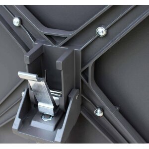 LARRY – set tavolo da giardino con sedie in metallo cm 70x70x73 h