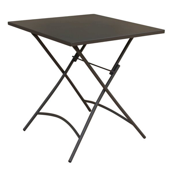 LUCKY – set tavolo da giardino con sedie in metallo cm 70x70x72 h