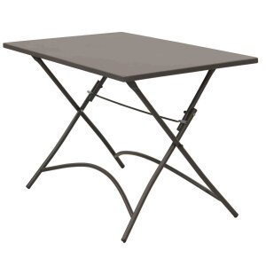 LUCKY – set tavolo da giardino con sedie in metallo cm 110x70x72 h
