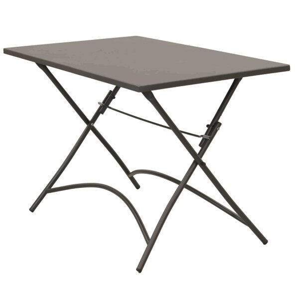 LUCKY – set tavolo da giardino con sedie in metallo cm 110x70x72 h