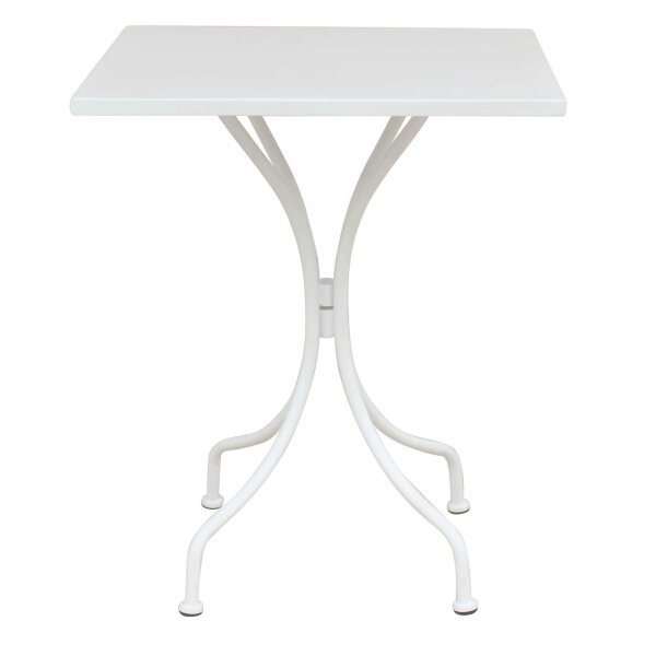 LUCKY – set tavolo da giardino con sedie in metallo cm 60x60x72 h