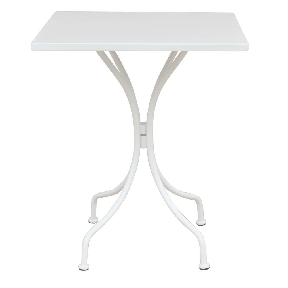 LUCKY – set tavolo da giardino con sedie in metallo cm 60x60x72 h