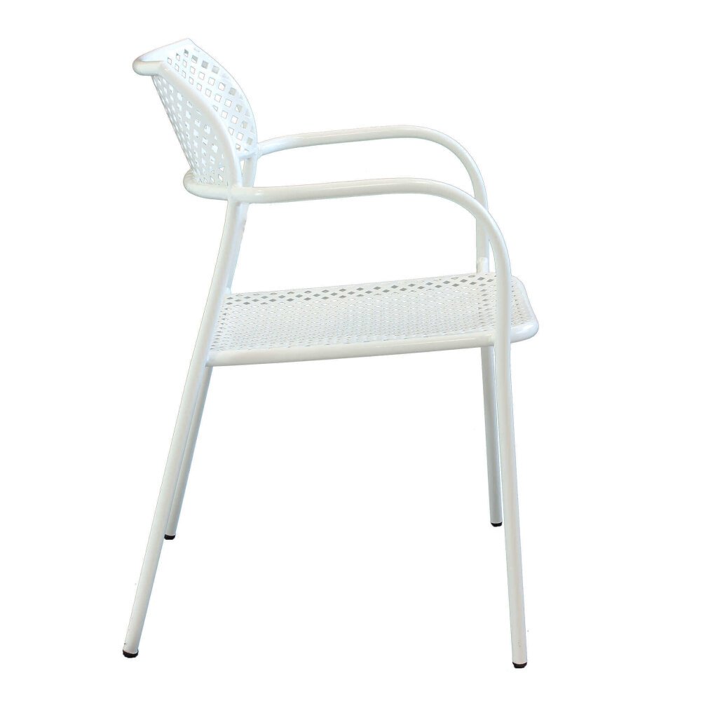 LUCKY – set tavolo da giardino con sedie in metallo cm 60x60x72 h