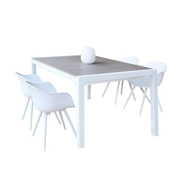 RED – tavolo da giardino in alluminio 162/242×100