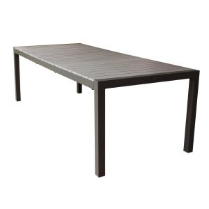 RED – tavolo da giardino in alluminio 162/242×100