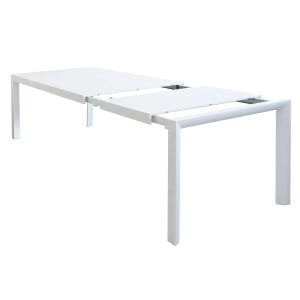 MIKE – set tavolo da giardino con sedie in alluminio cm 180/240x100x75 h