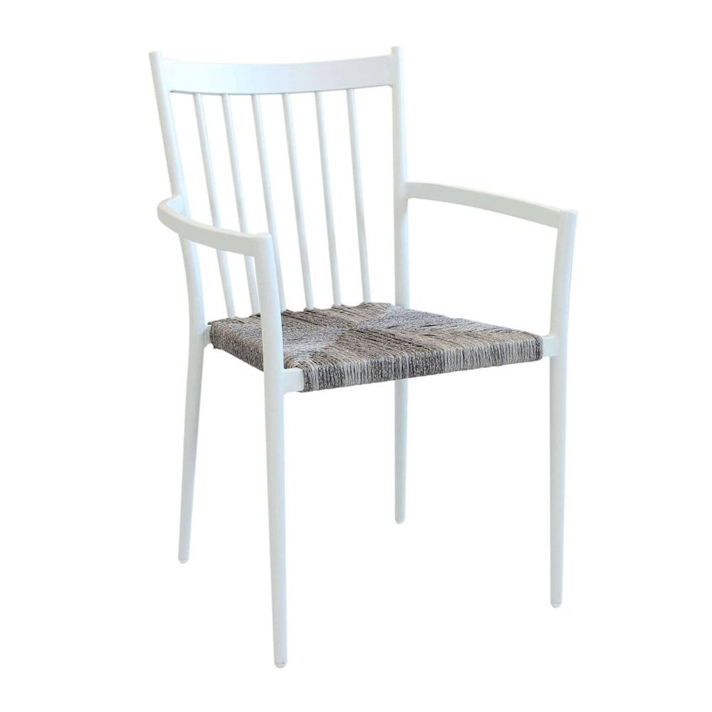 MATTHEW – set tavolo da giardino con sedie in alluminio cm 160/240x90x76 h