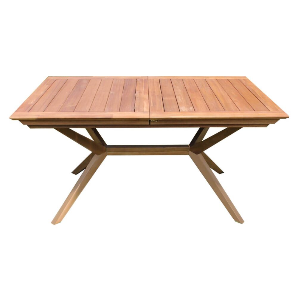 DAVEY – set tavolo da giardino con sedie allungabile 150/200×90