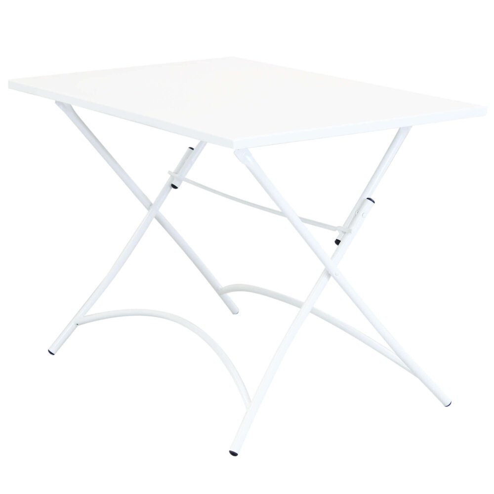 LUCKY – set tavolo da giardino con sedie pieghevole salvaspazio 110×70