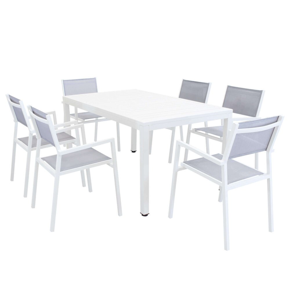 FEDE – set tavolo da giardino con sedie 150×90