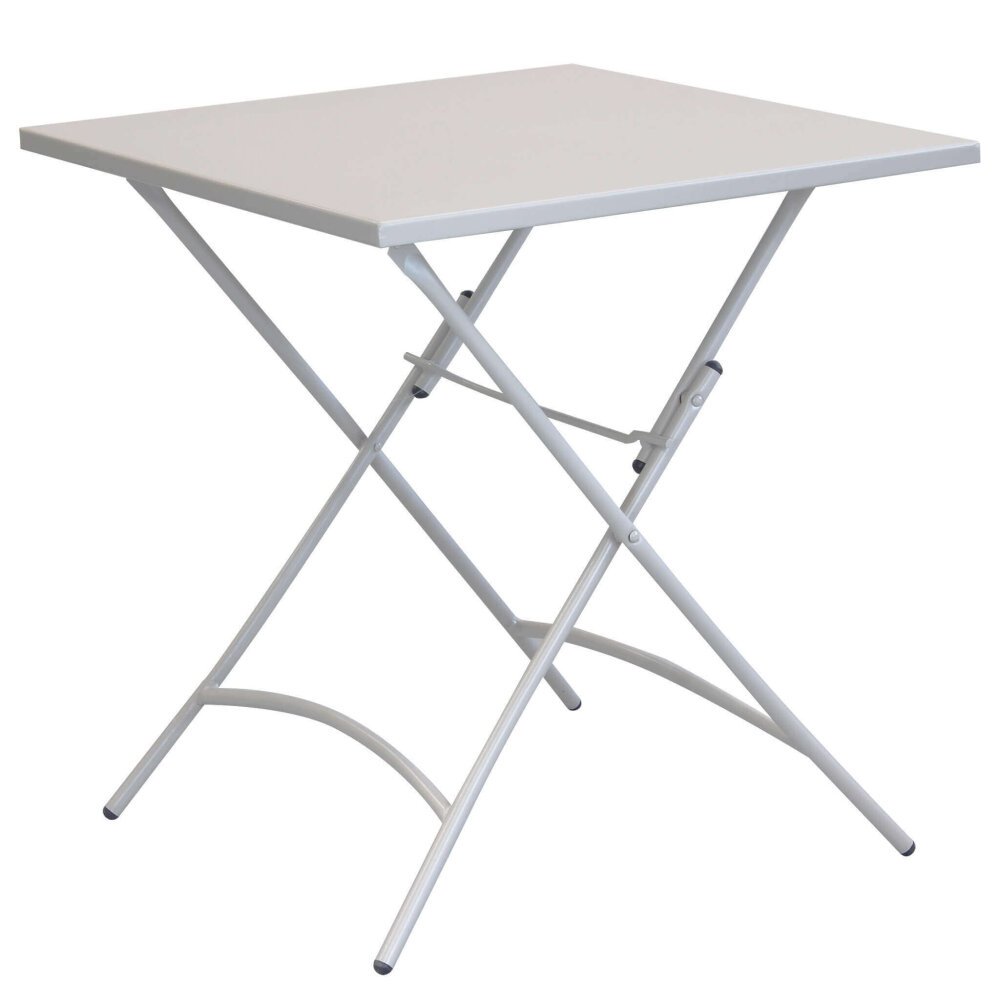 LUCKY – set tavolo da giardino con sedie pieghevole salvaspazio 70×70