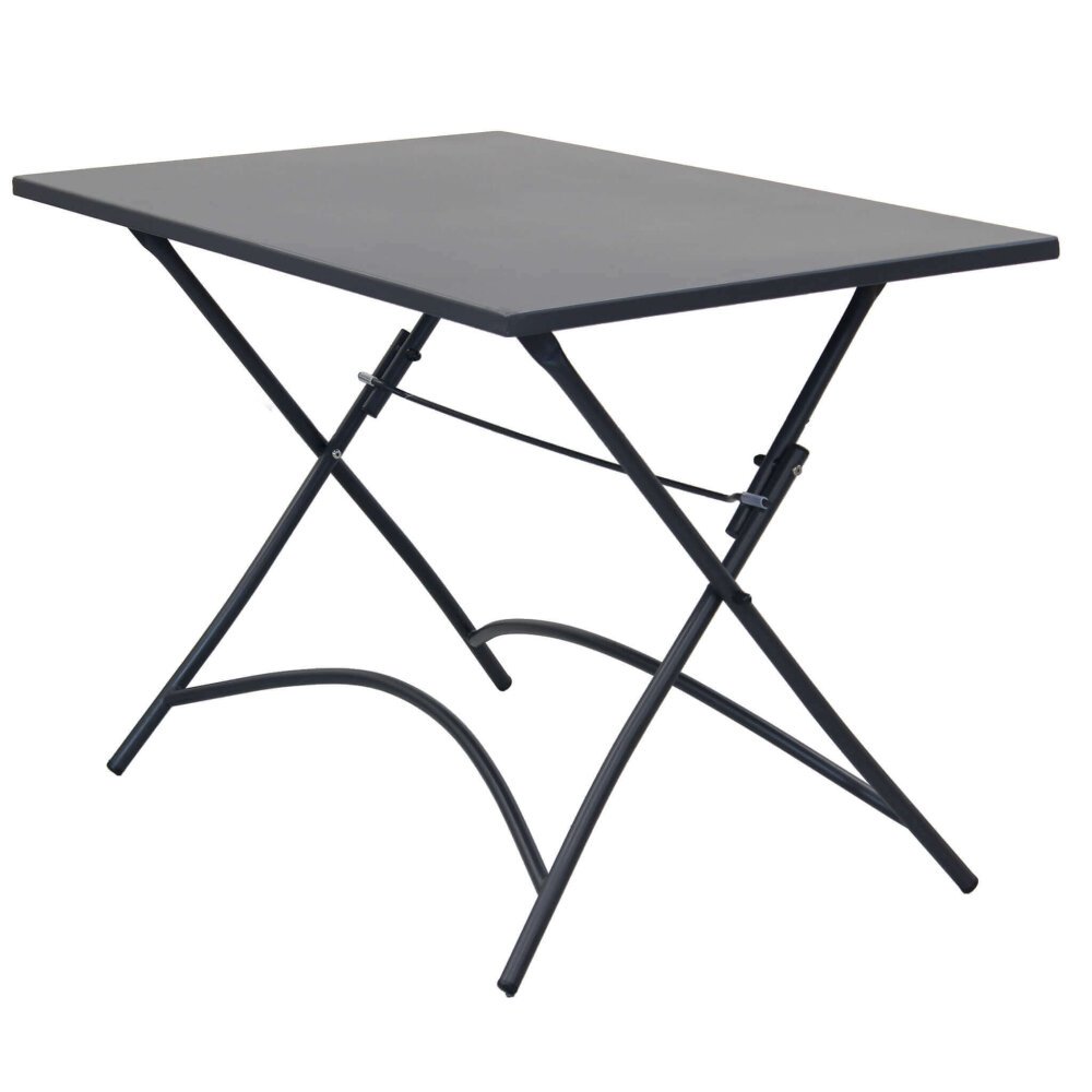LUCKY – set tavolo da giardino con sedie pieghevole salvaspazio 110×70