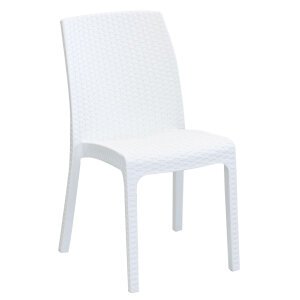 WADE – set tavolo da giardino con sedie fisso in wicker cm 150×90