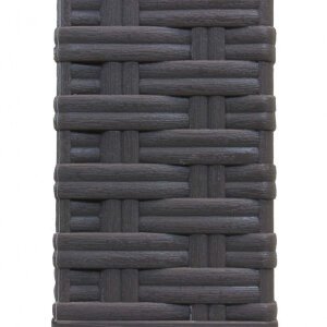 WADE – set tavolo da giardino con sedie fisso in wicker cm 80x80x74 h