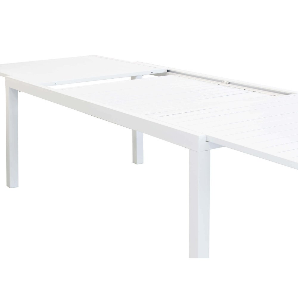 DAVID – set tavolo da giardino con sedie 200/300×100 struttura e piano in alluminio