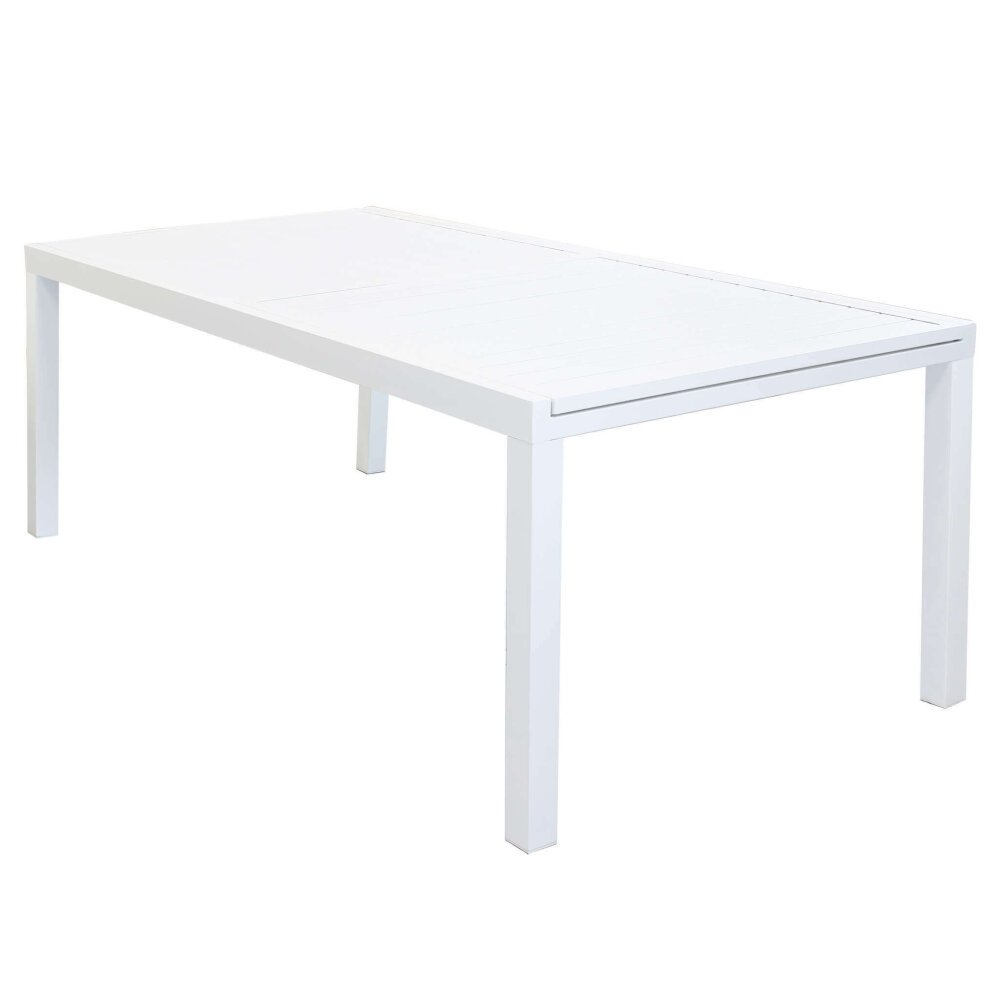 DAVID – set tavolo da giardino con sedie 200/300×100 struttura e piano in alluminio