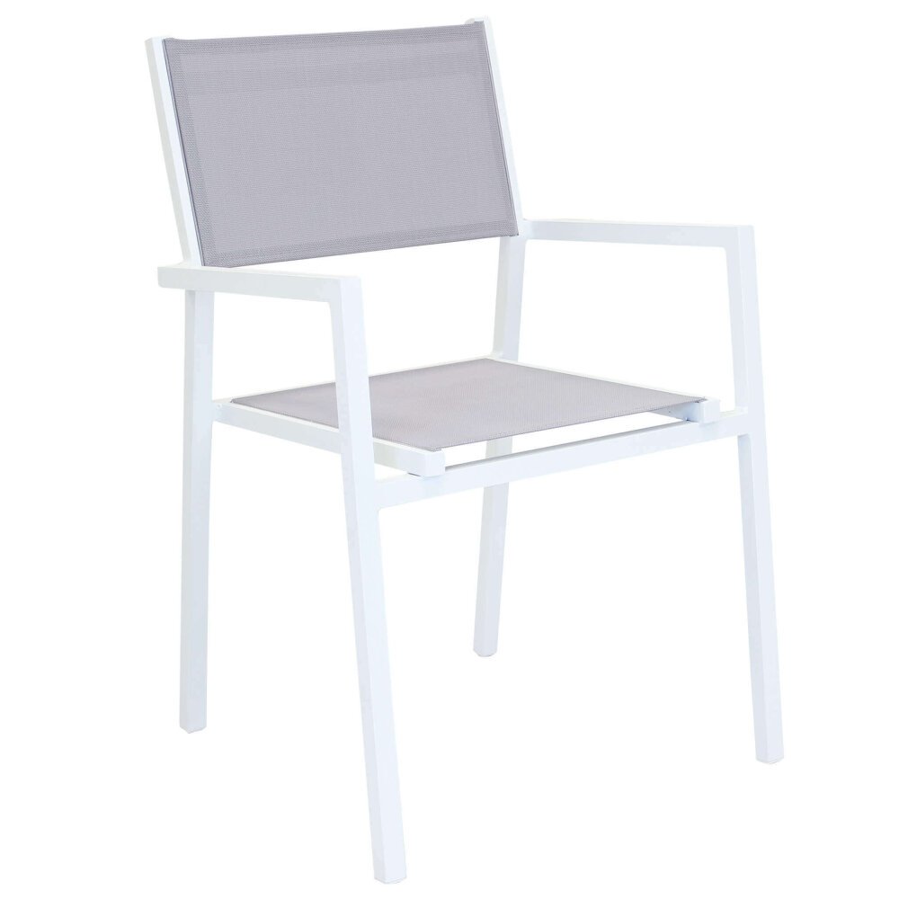 DAVID – set tavolo da giardino con sedie 200/300×100 struttura e piano in alluminio