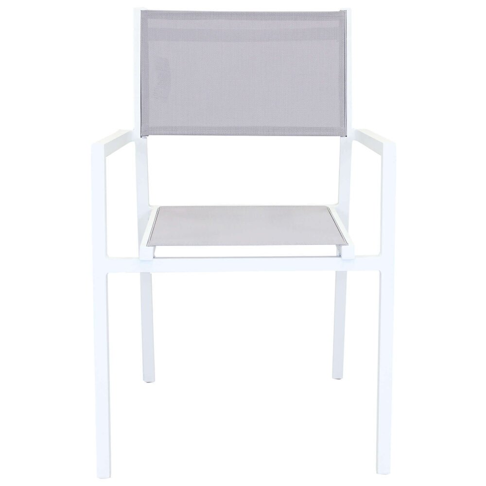 DAVID – set tavolo da giardino con sedie 200/300×100 struttura e piano in alluminio